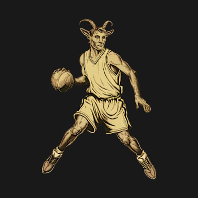 Faun Playing Basketball by madara art1