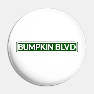 Bumpkin Blvd Street Sign Pin