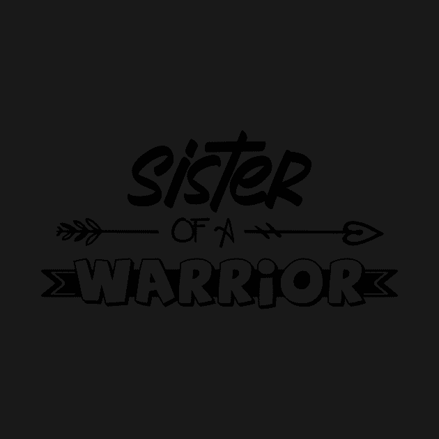 Sister of a Little Warrior shirt, Little warrior shirt, Cancer Survivor shirt, Sister t-shirt, Sister of a Strong Kid shirt, Cancer Awareness by GShow