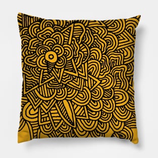 Moon on yellow Pillow