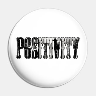'Positivity' Typography Design Pin