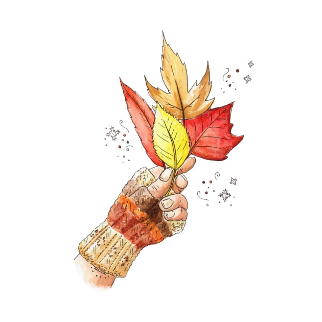 Fall Leaves by Vicky Kuhn Illustration