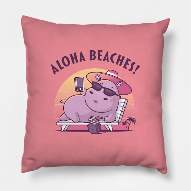 Aloha Beaches Pillow by zoljo