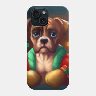 Cute Boxer Drawing Phone Case