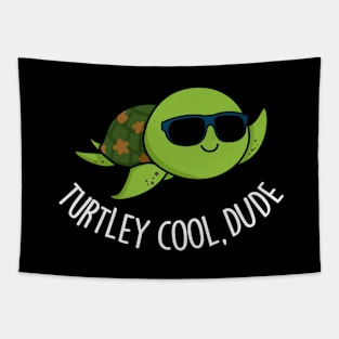 Turtley Cool Dude Cute Turtle Pun Tapestry