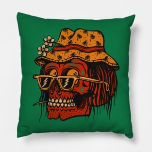 skull chill art Pillow