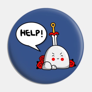 Funny excalibur Pin