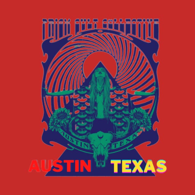 Vintage Austin Texas Prism Cult Collective by DocFinn