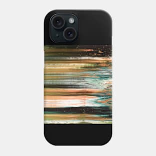 Abstract artwork #17/1 - The Green Light Of Nature - Abstract painting Phone Case