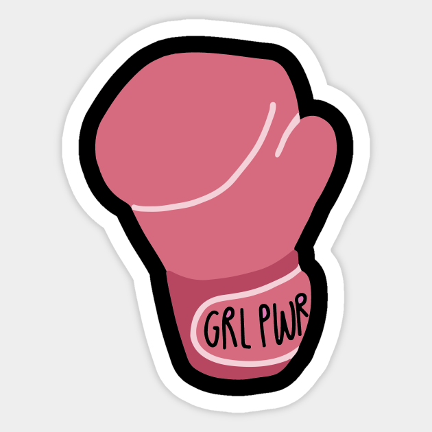 girl power boxing - Girl Power Feminism - Sticker | TeePublic