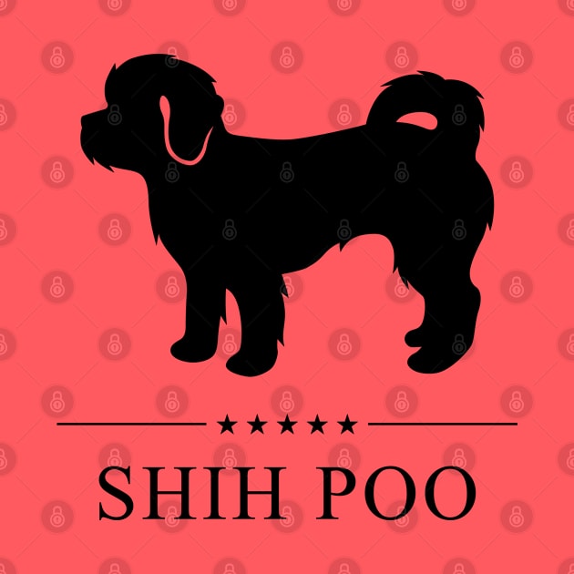 Shih Poo Black Silhouette by millersye