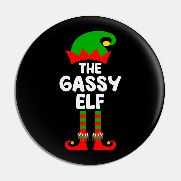 Gassy Elf Matching Family Group Christmas Party Pajama Pin by DragonTees