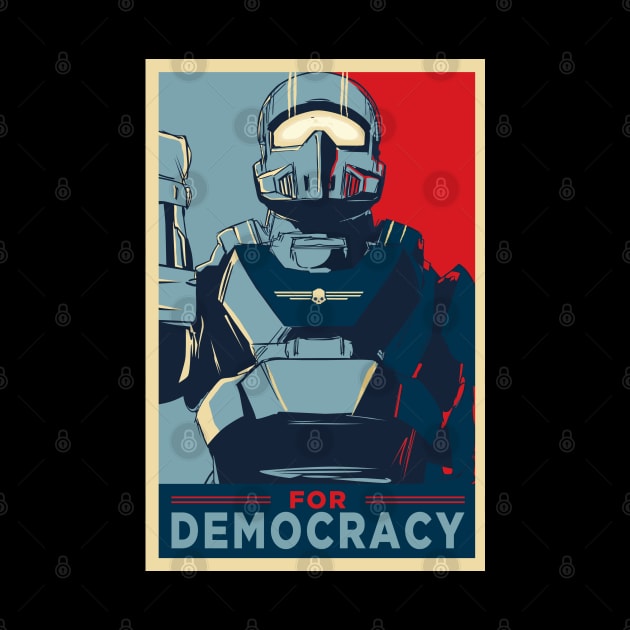 FOR DEMOCRACY by dnacreativedesign