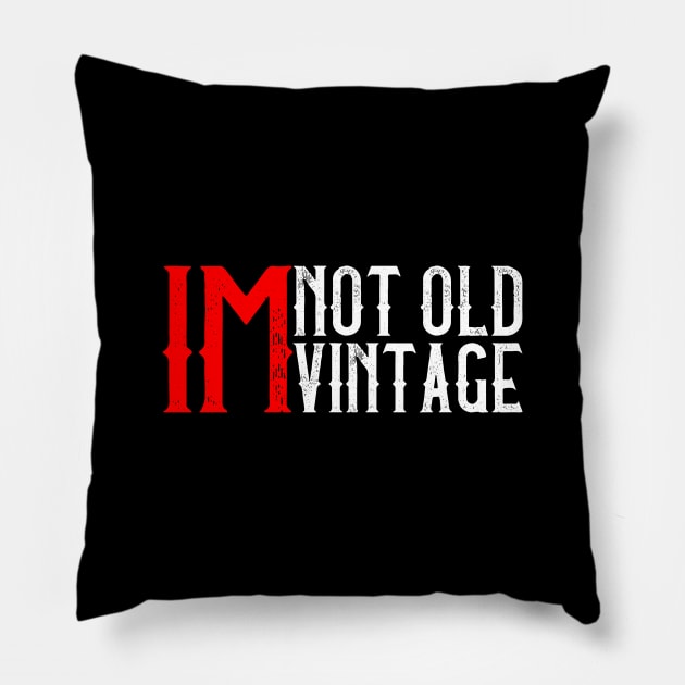 I'M Not Old, I'M Vintage I Thought Getting Older Take Longer Pillow by mangobanana