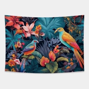 Tropical Symphony: Vibrant Birds of Costa Rica Tapestry