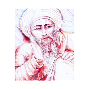 Averroes Portrait | Averroes Artwork | Line Art T-Shirt