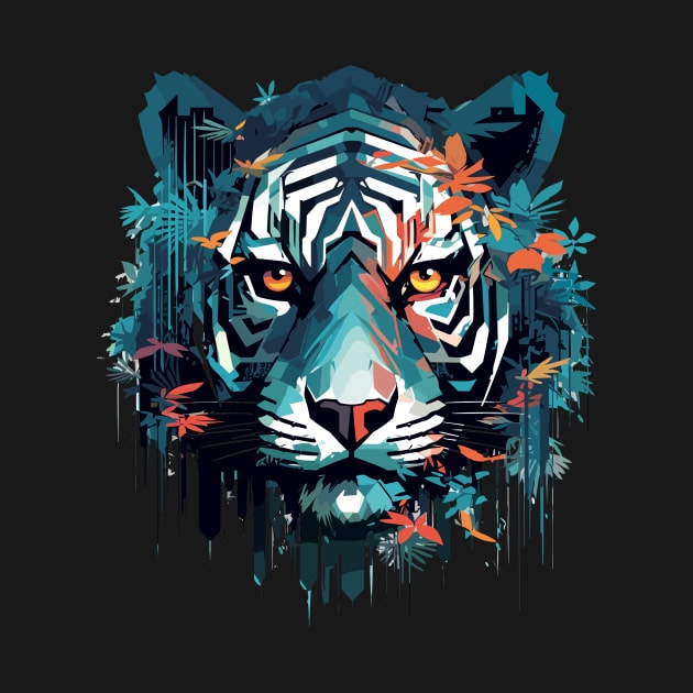 Tiger Beast Animal World Predator Wild Nature Wilderness by Cubebox