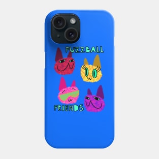 Fuzzy Cats FFF Fuzzball Friends Forever Phone Case