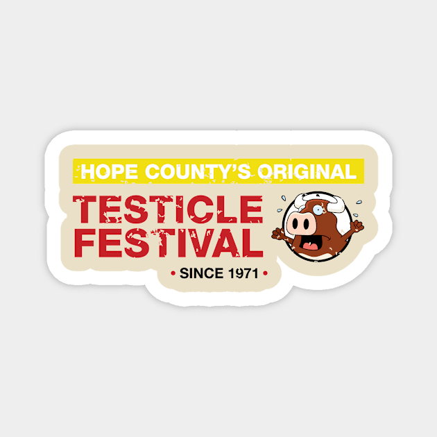 Testicle Fetival Magnet by rjzinger