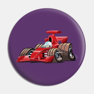 Cartoon sportcar Pin