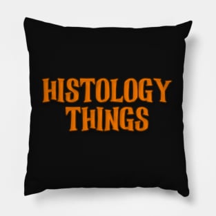 Histology Things. Histology Typographic Design. Pillow