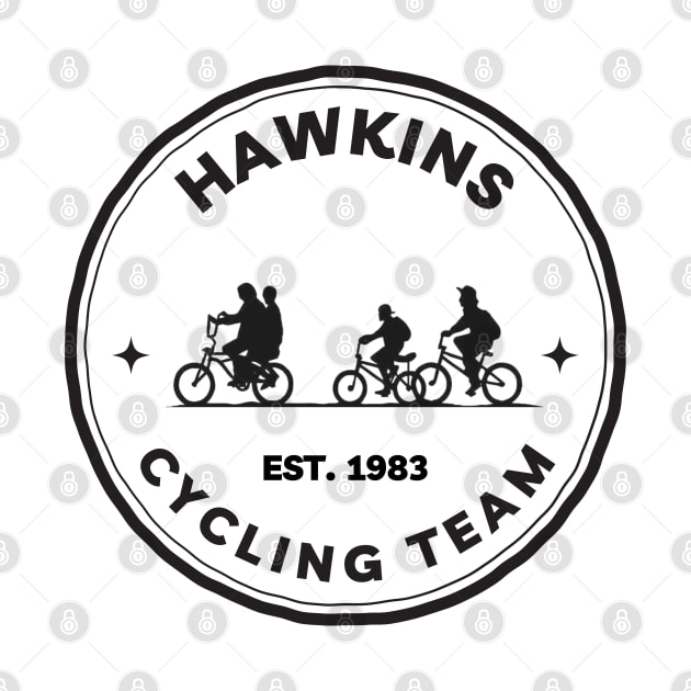 Hawkins Cycling Team II - White - Funny by Fenay-Designs