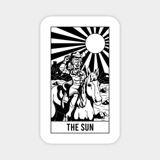 The Sun Cowgirl Tarot Card Magnet