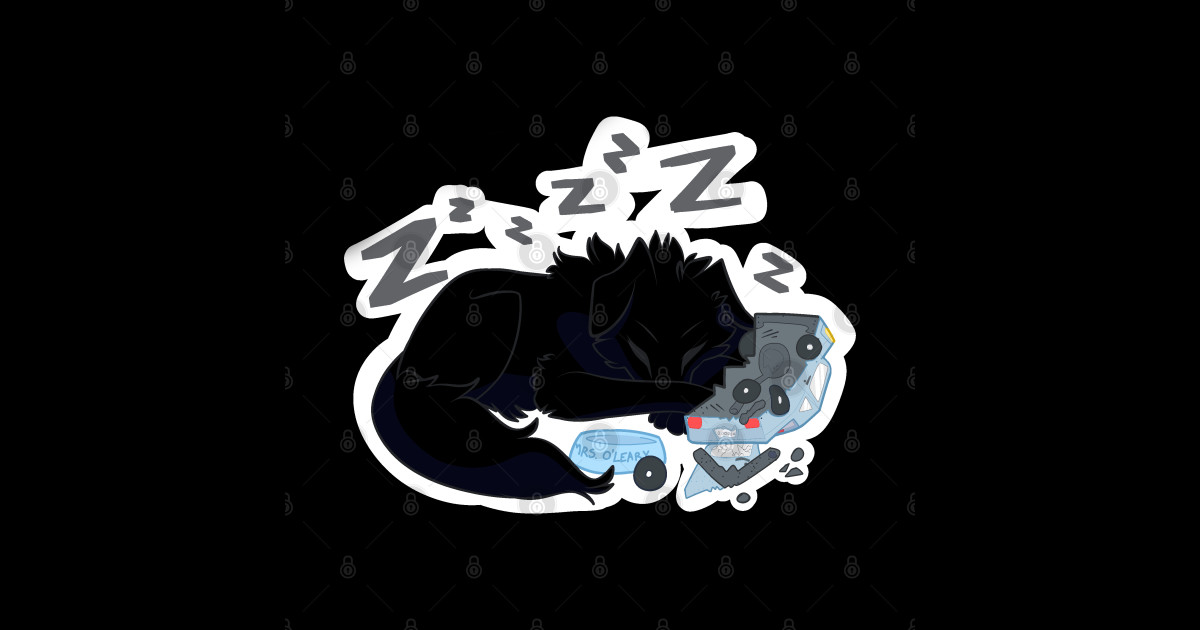 Good Girl Mrs. O'Leary Mrs Oleary Sticker TeePublic