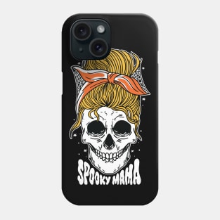 Spooky Mama // Messy Bun Halloween Mom Phone Case