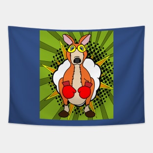 Boxing Glove Boxing Kangaroo Fighting Tapestry