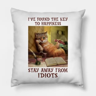 Read Book With Sausage Cat Lover Pillow