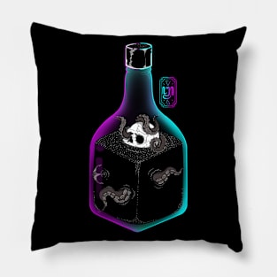 Kraken in Bottle whiskey Pillow