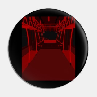 Empty Subway Train Pin