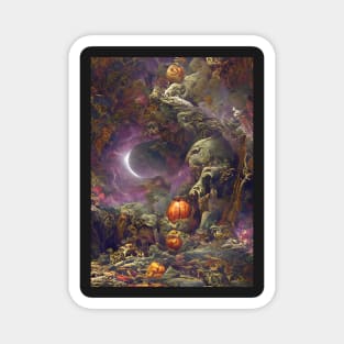 HALLOWEEN IN THE ENCHANTED FOREST Magnet