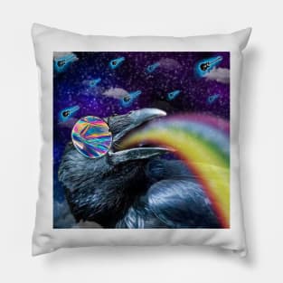 raven in space Pillow