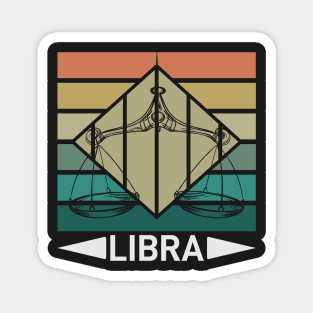 Libra Zodiac Vintage Horoscope Magnet