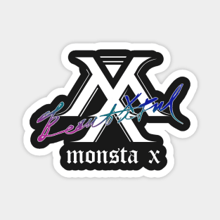 MONSTA X Beautiful Pantone Trio Color Logo Magnet