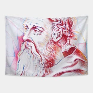 Heraclitus Portrait | Heraclitus Artwork | Line Art Tapestry