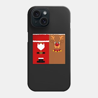 Santa Claus And Rudolph the reindeer Phone Case