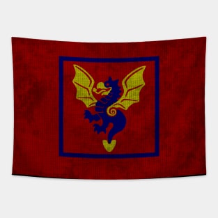 Bricks 27 - Dragon Masters (Blue) Tapestry