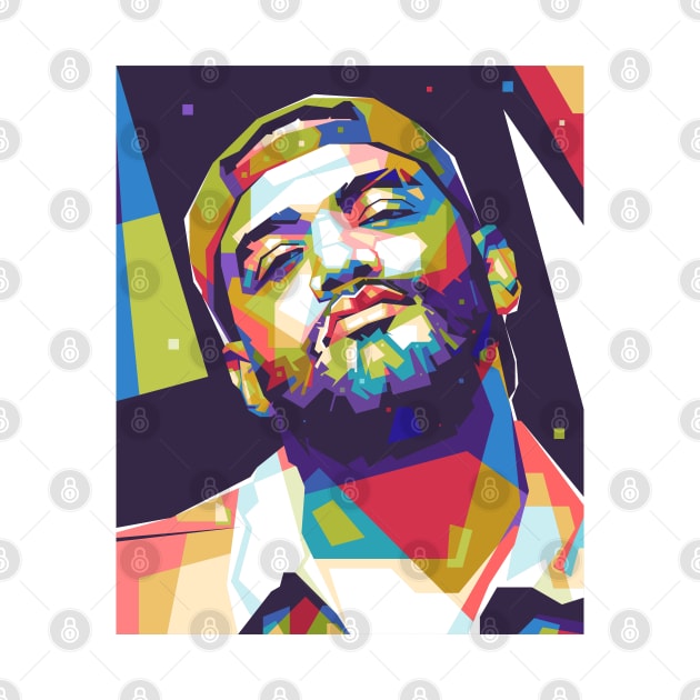 Joyner Lucas Colorful with Background by Paradox Studio