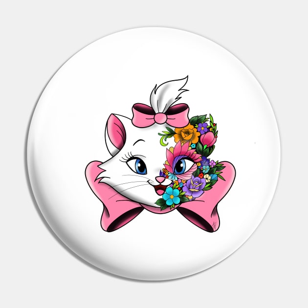 Flower Marie Pin by Jurassic Ink