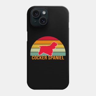 Cocker Spaniel Vintage Silhouette Phone Case