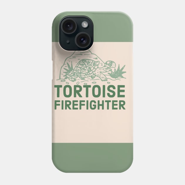 Tortoise firefighter Phone Case by artist369