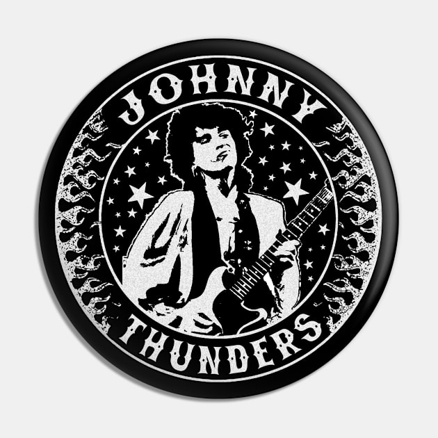 Johnny Thunders Pin by CosmicAngerDesign