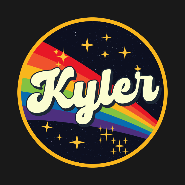 Kyler // Rainbow In Space Vintage Style by LMW Art