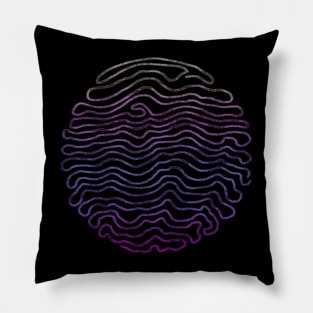 Line of colorful light Pillow