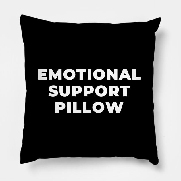 Emotional support pillow - Black Pillow by Sex, Lies and Parenthood