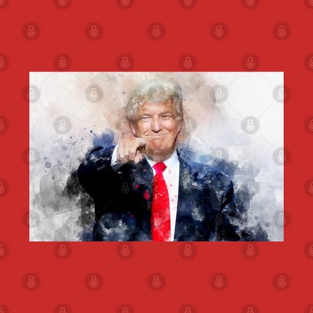 Donald Trump pointing. President of the United States by SPJE Illustration Photography