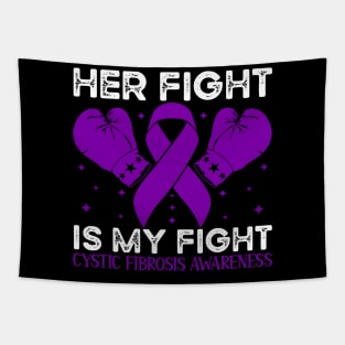 Her Fight is My Fight Cystic Fibrosis Awareness Tapestry